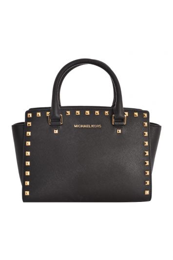 MICHAEL KORS SELMA STUDDED SHOULDER BAG