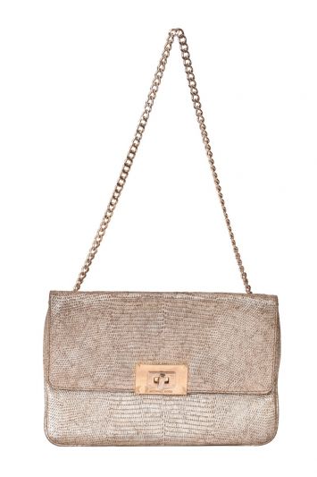 Michael Kors Silver Glitter Sling Bag
