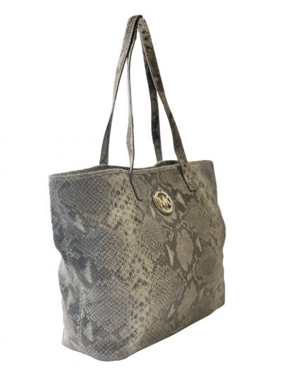 MICHAEL KORS SNAKE SKIN PRINT TOTE BAG