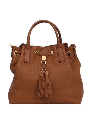 Michael Kors Tan Tassel Leather Handbag