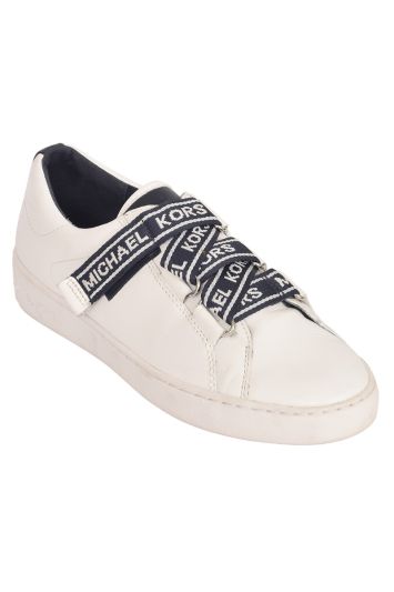 Michael Kors White Casey Leather Sneakers