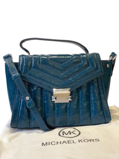 MICHAEL KORS WHITNEY QUILTED LEATHER CONVERTIBLE BAG