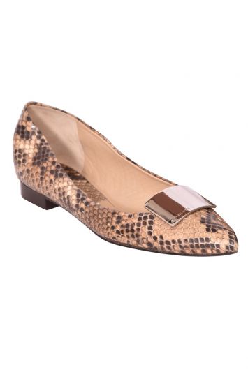 Micheal Kors Snake Print Metallic Accent Loafers