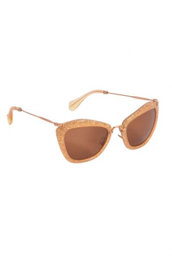 Miu Miu Golden Cat Eye Sunglasses