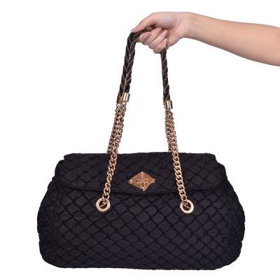 MOSCHINO QUILTED TECHNO FABRIC BAG