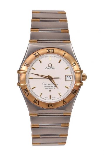 Omega Constellation Gold Stainless Steel Unisex Automatic Ladies WatcH