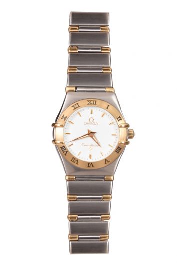 Omega Constellation Quartz Gold& Silver MOP Dial Ladies Watch