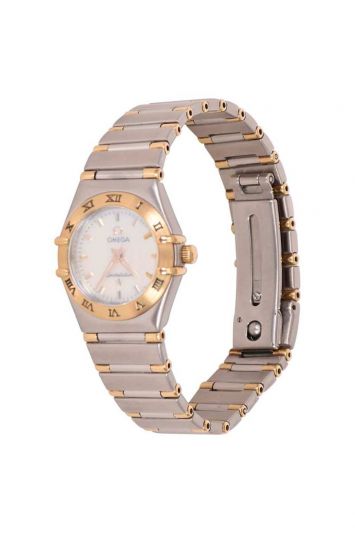 Omega Constellation Quartz Gold& Silver MOP Dial Ladies Watch
