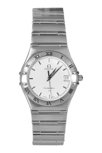 Omega Constellation Steel Date White Dial Watch
