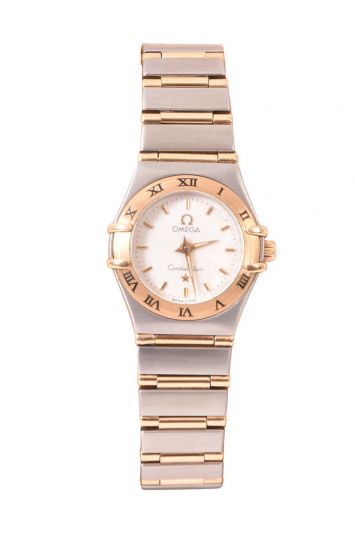 Omega Constellation Full Gold Bar Watch