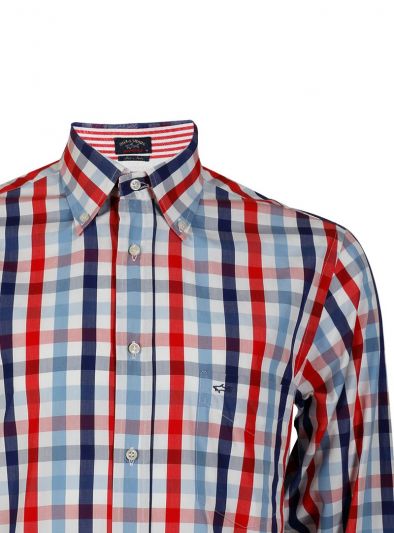 PAUL & SHARK CLASSIC CHECKS LOGO SHIRT