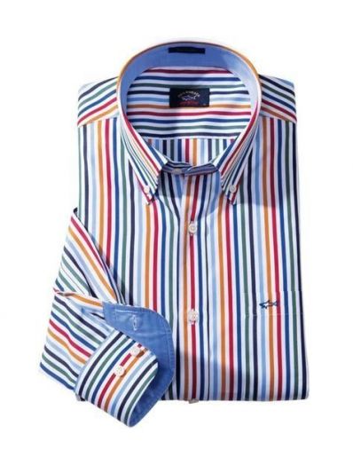 PAUL & SHARK MULTICOLORED STRIPES SHIRT