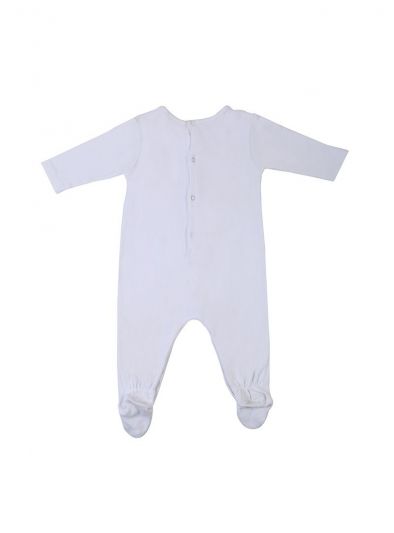 PAUL SMITH JUNIOR WHITE MISS CAT BABY ROMPER