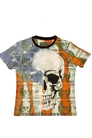 PHILIPP PLEIN HOMME FLAG T SHIRT