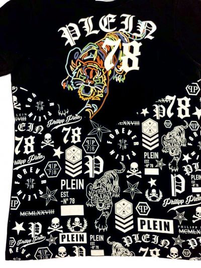 PHILIPP PLEIN MULTICOLOURED TIGER T SHIRT