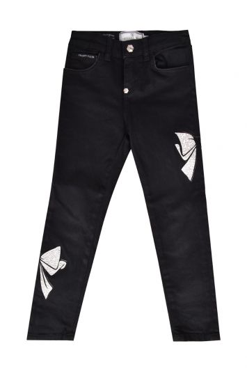Philipp Plein Sequin Bow Jeans