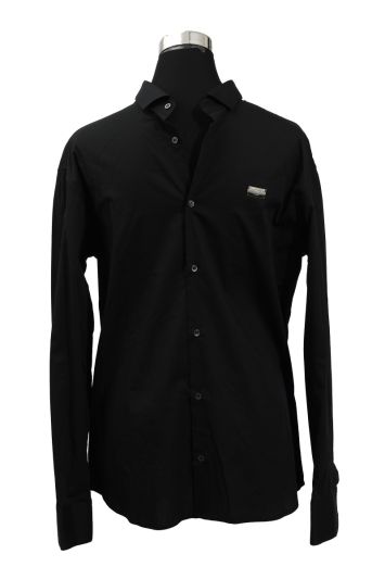 Philipp Plein Size XL Studded Skull Black Shirt