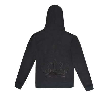 PHILIPP PLEIN STARS HOODIE BLACK SWEATSHIRT ZIP UP