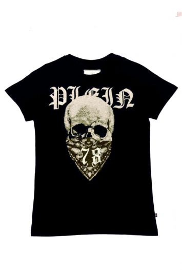 PHILIPP PLEIN STUDDED SKULL 78 T SHIRT