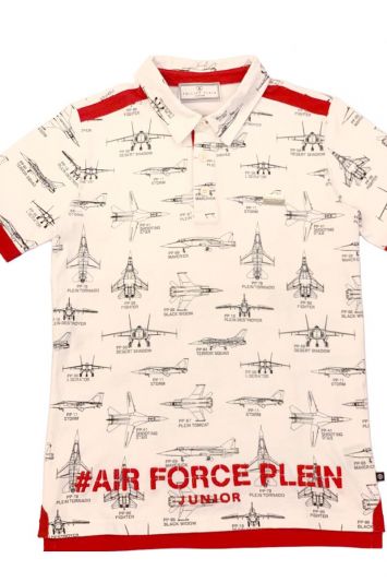 PHILIPP PLEIN WHITE & RED AIRFORCE T SHIRT