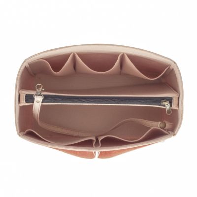 POCHETTE DE LUXE BEIGE WITH INSERT BAG ORGANIZER