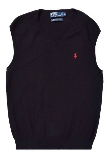 Polo by Ralph Lauren Black Sweater Vest