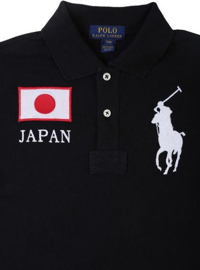 POLO RALPH LAUREN BLACK POLO T- SHIRT