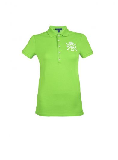 POLO RALPH LAUREN GREEN POLO T- SHIRT 1-GREEN-S