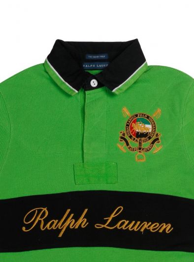 POLO RALPH LAUREN GREEN POLO T- SHIRT