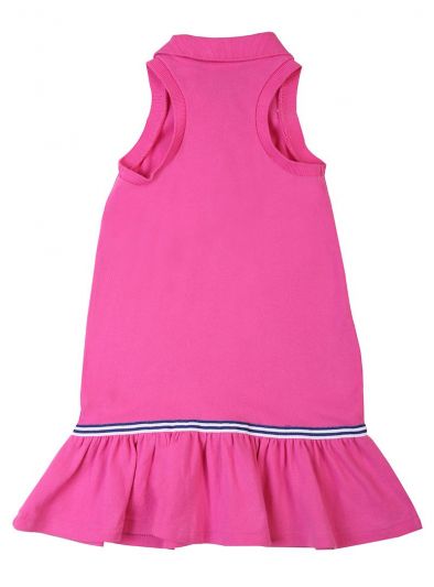 POLO RALPH LAUREN PINK PIQUE POLO DRESS