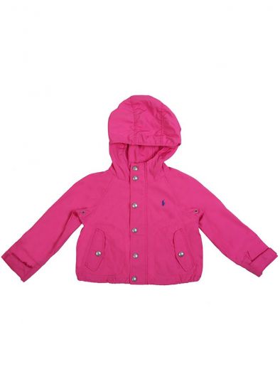 POLO RALPH LAUREN PINK WINDBREAKER HOODIE