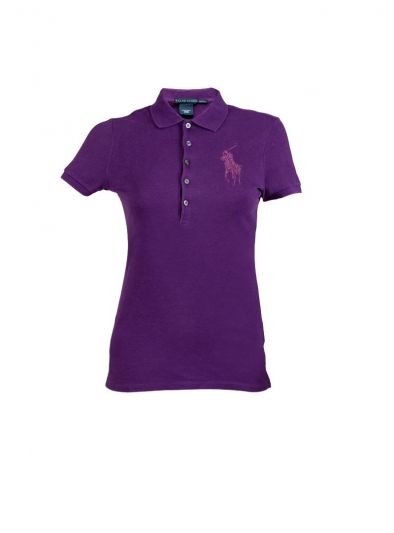 POLO RALPH LAUREN PLUM POLO T- SHIRT