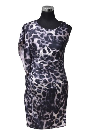 Prada Black Animal Printed Dress