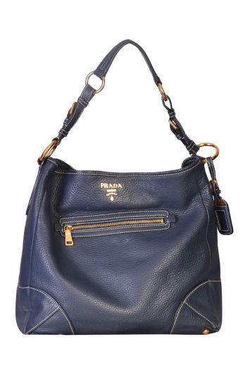 PRADA BLUE HOBO BAG