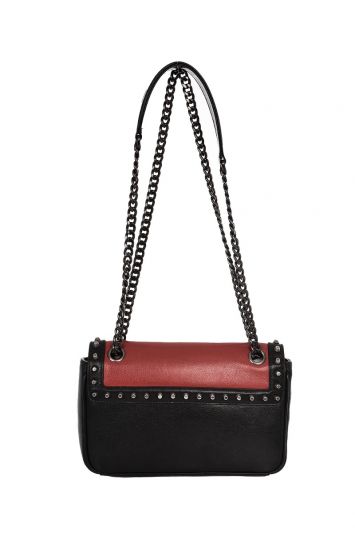 PRADA GLACE CALFSKIN STUDDED BAG