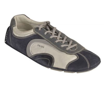 PRADA LEATHER LOW TRAINERS