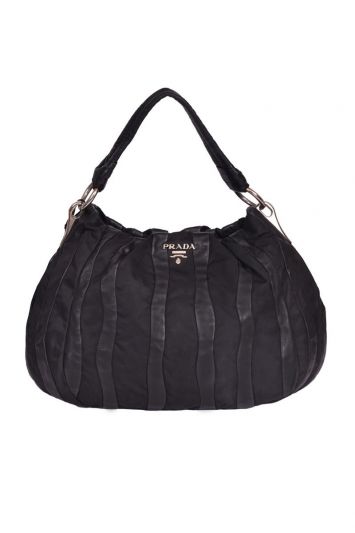 Prada NappaTessuto Nylon MordoreStripes Bag