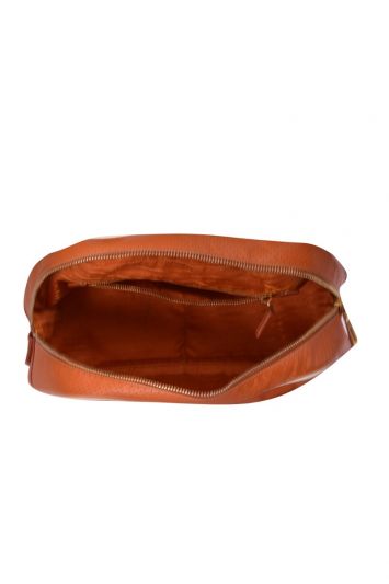 Prada Perforated Leather Orange Satchel Bag