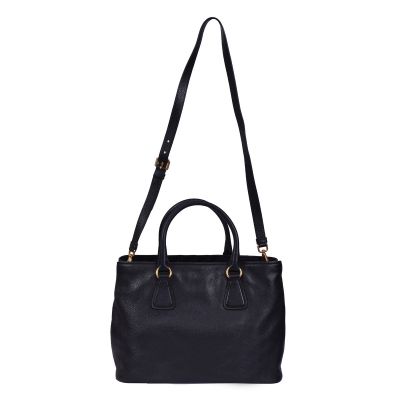 PRADA VITELLO DIANO LEATHER TOTE BAG