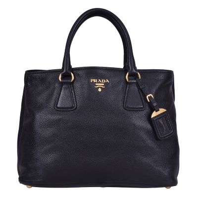 PRADA VITELLO DIANO LEATHER TOTE BAG