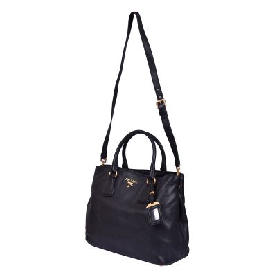 PRADA VITELLO DIANO LEATHER TOTE BAG