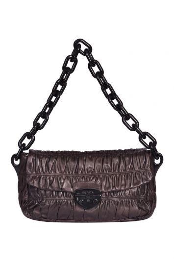 Prada Nappa Leather Gauffre Chain Bag
