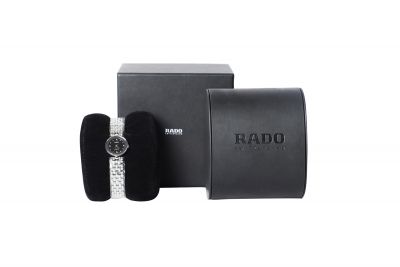 Rado Ladies Black Florence Stainless Steel Watch