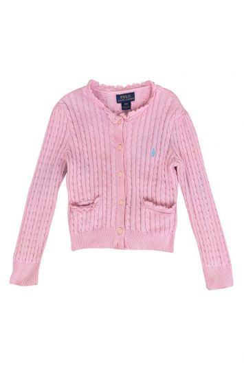 RALPH LAUREN PINK CARDIGAN