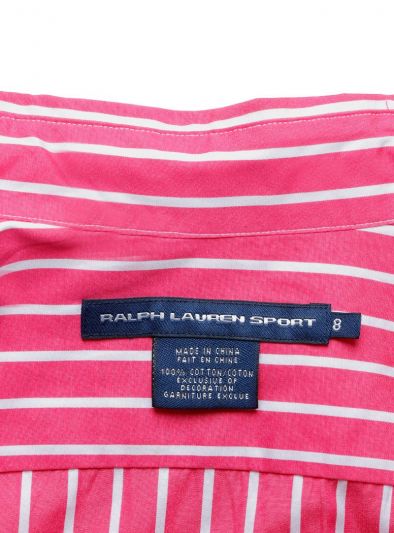 RALPH LAUREN PINK STRIPED SHIRT