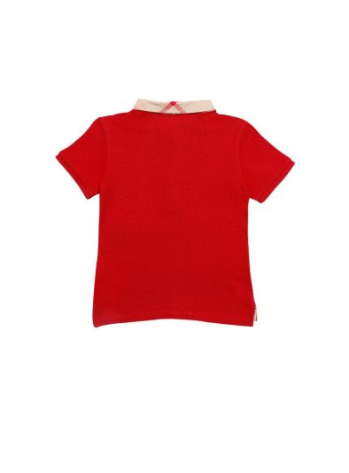 RED MONOGRAM POLO T SHIRT BY BURBERRY