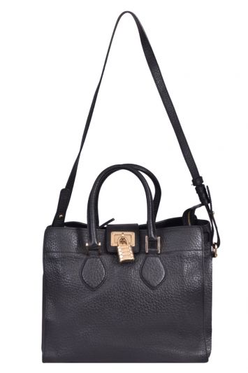 Roberto Cavalli Black Leather Handbag