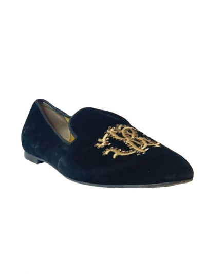 ROBERTO CAVALLI CRYSTAL EMBELLISHED LOAFERS