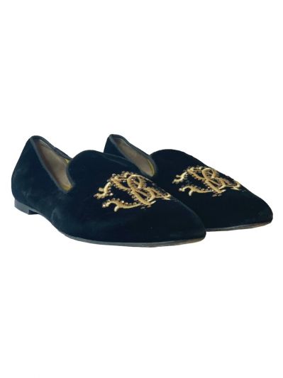 ROBERTO CAVALLI CRYSTAL EMBELLISHED LOAFERS