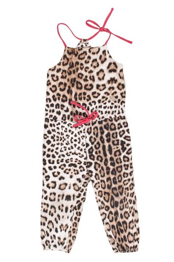 ROBERTO CAVALLI KIDS LEOPARD JUMPSUIT